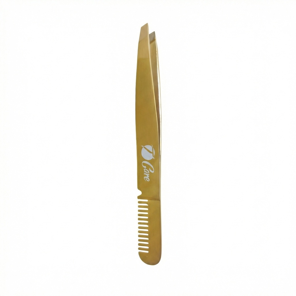 [T5006] Sharp Eyebrow Tweezers With A Comb