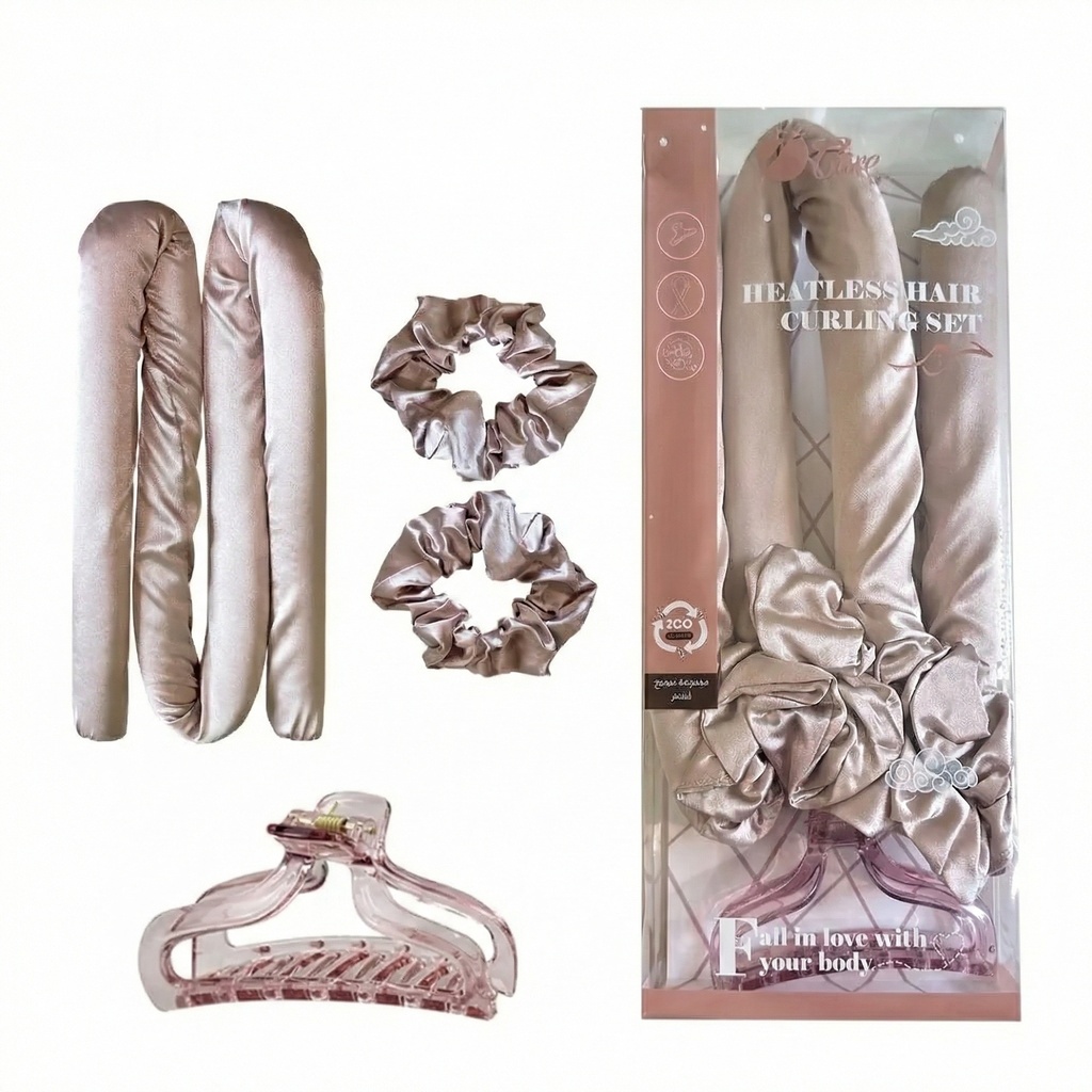 [T4063] Heatless Hair Curling Set