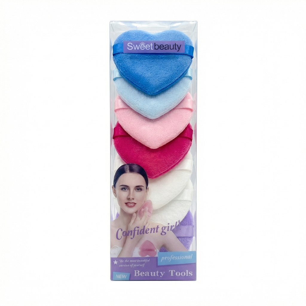 Triangular Velvet Makeup Powder Puff