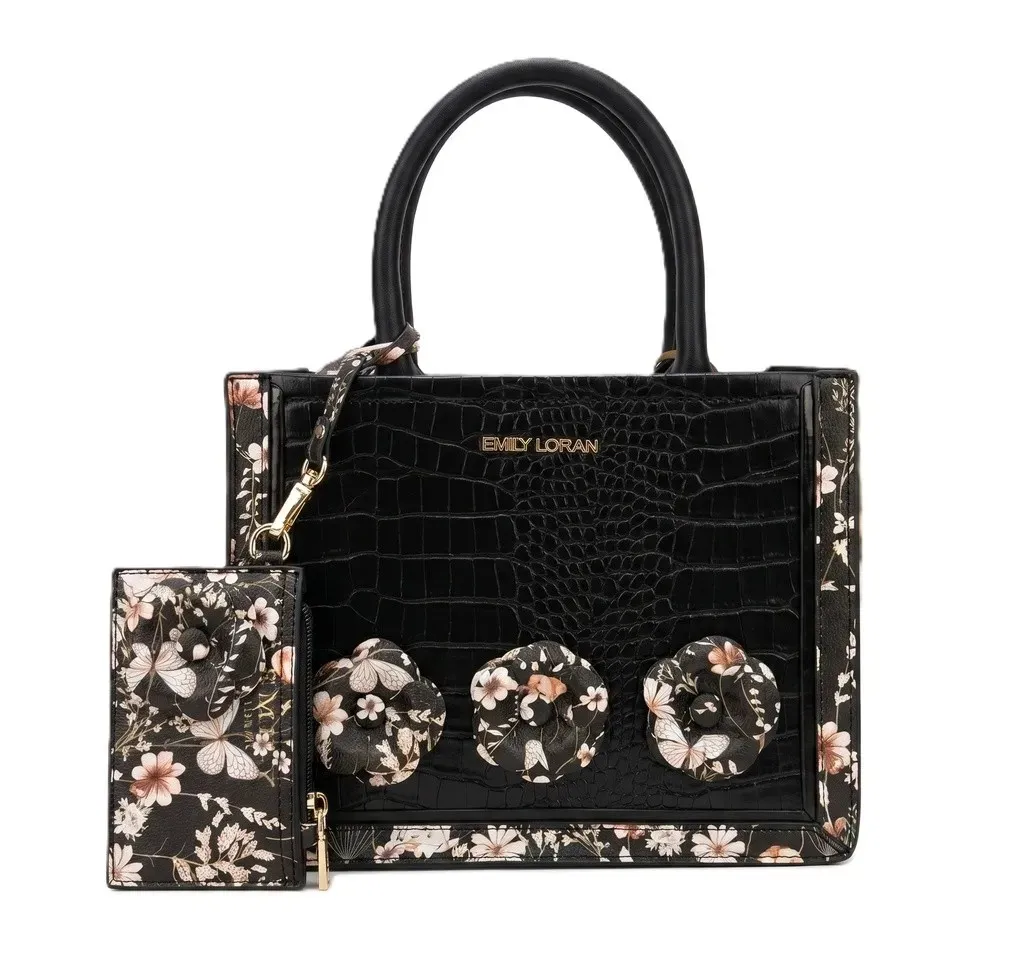 [12017] Camellia Noir Bag (Black)