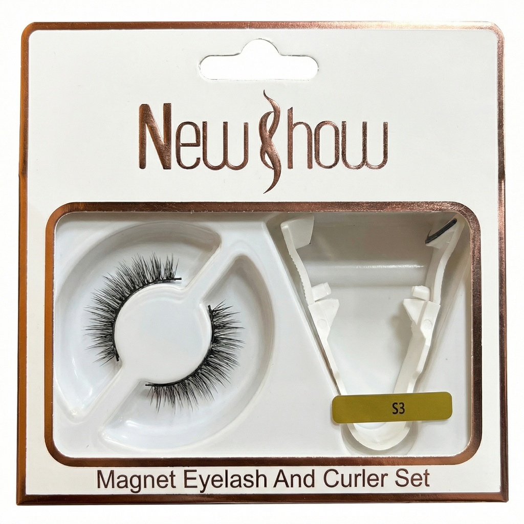 New&how magnet eyelash and curler set