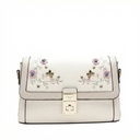 Textured Scarf Top Handle Bag