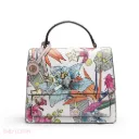 Satchel Bag With Butterfly Charm