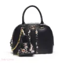 Dome Bag With Floral Print