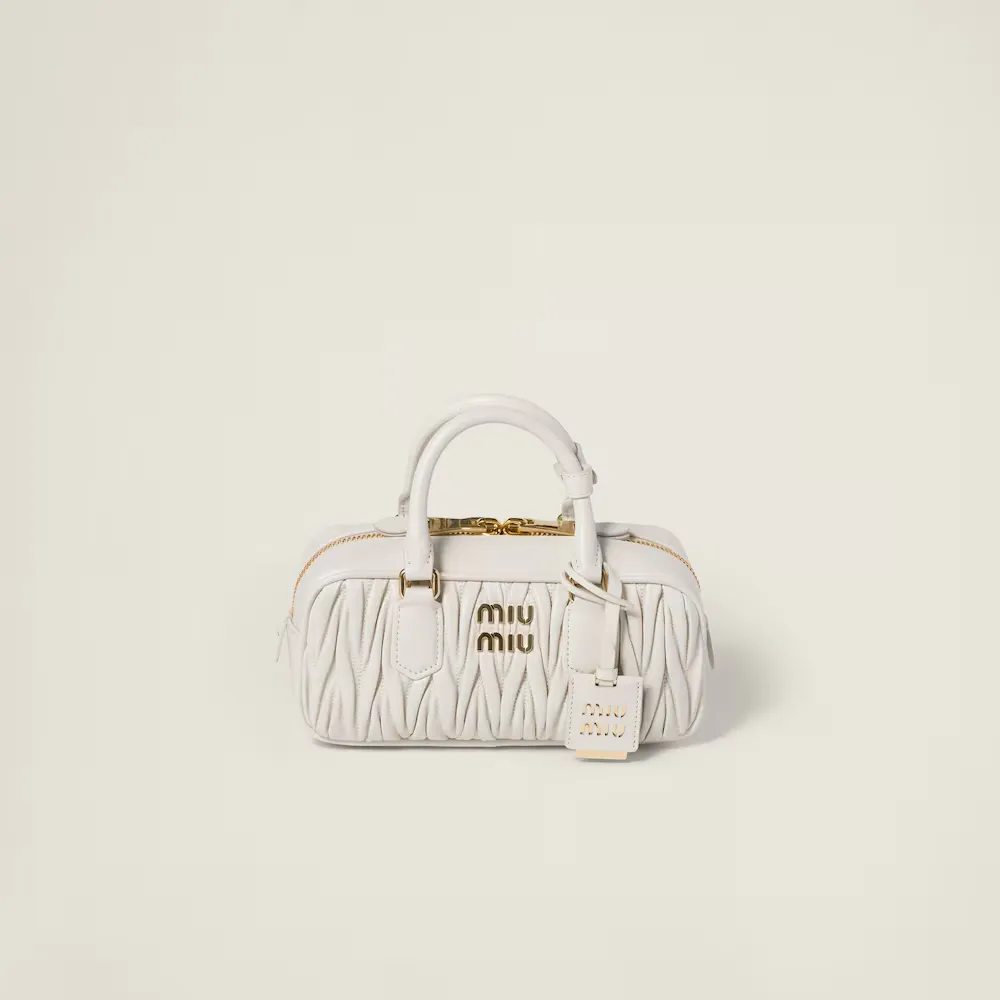 Arcadie leather Large bag (White)