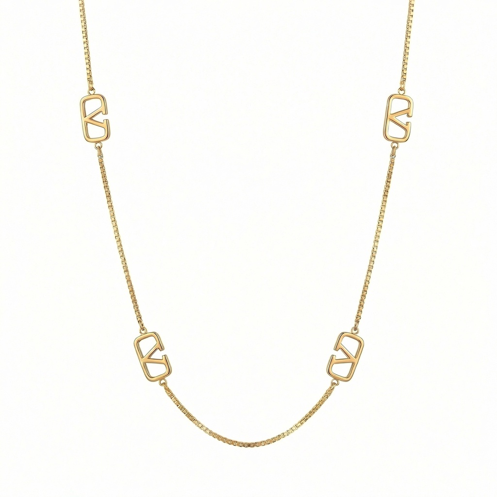 Valentino Long Necklace With Earrings