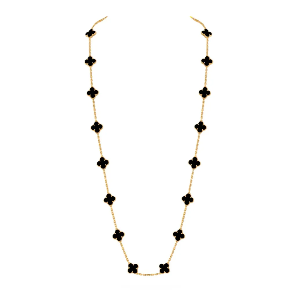 Vintage Alhambra long necklace, 20 motifs