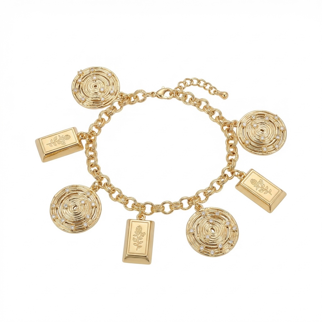Golden Bloom Bar Bracelet