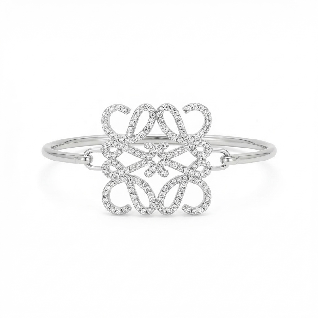 Loewe Style Diamond-Design Bracelet