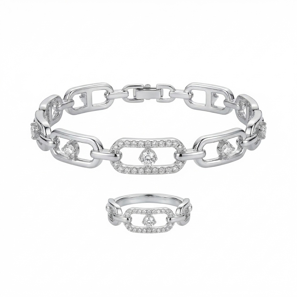 Messika Move Link Bracelet & Ring Set