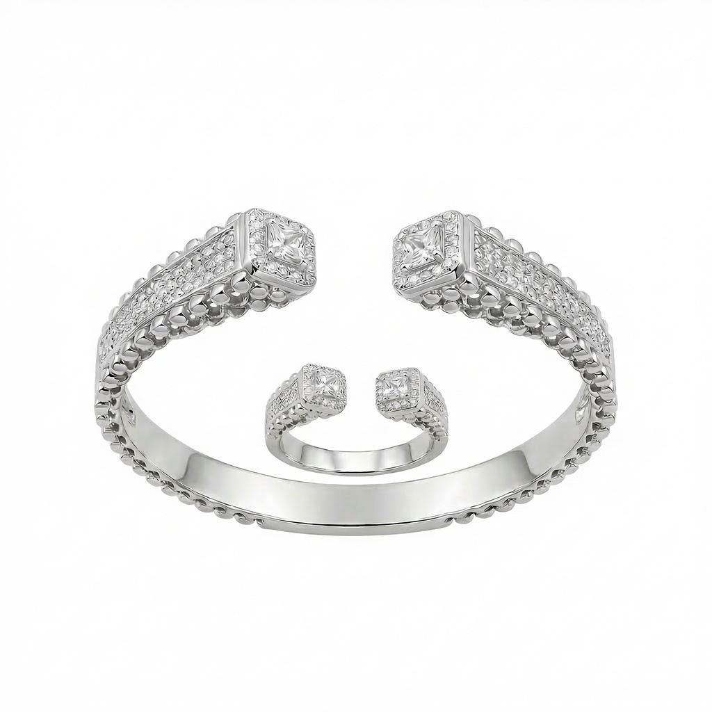 Royal Cuff Bracelet & Ring Set