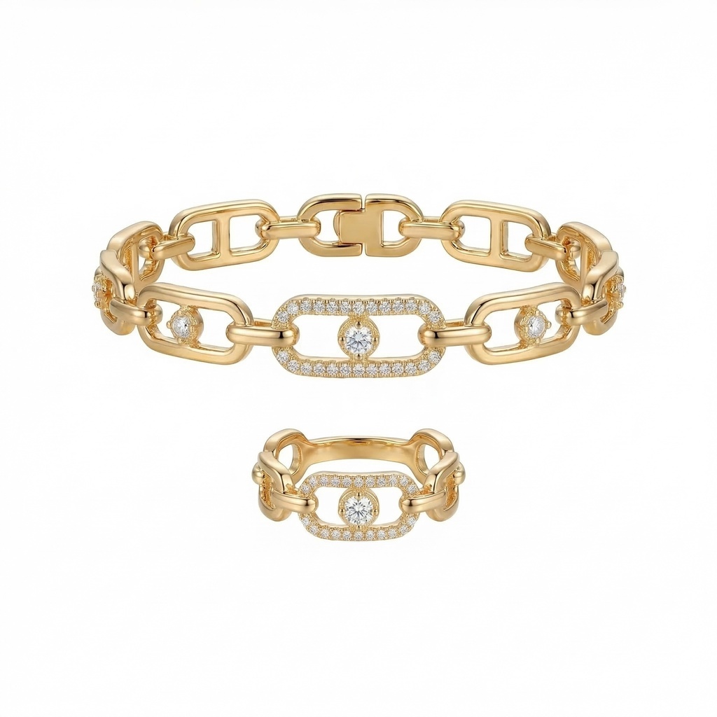 Messika Move Link Bracelet & Ring Set