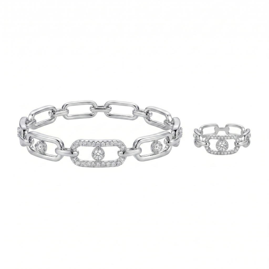 Messika Move Link Bracelet & Ring Set