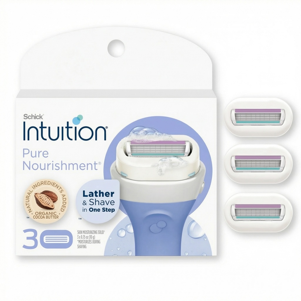 Schick Intuition Razor Blade Refills - 3ct (Pure Nourishment)