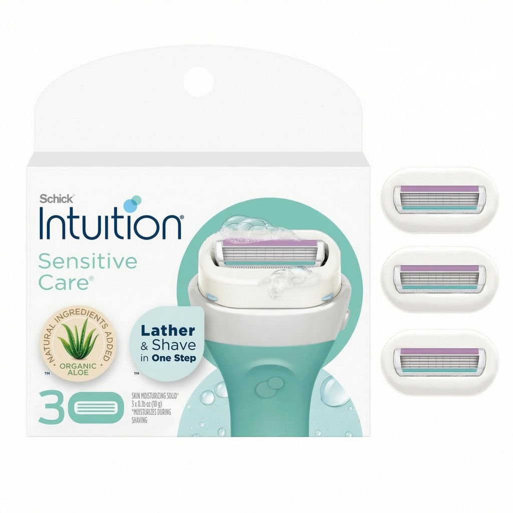 Schick Intuition Razor Blade Refills - 3ct