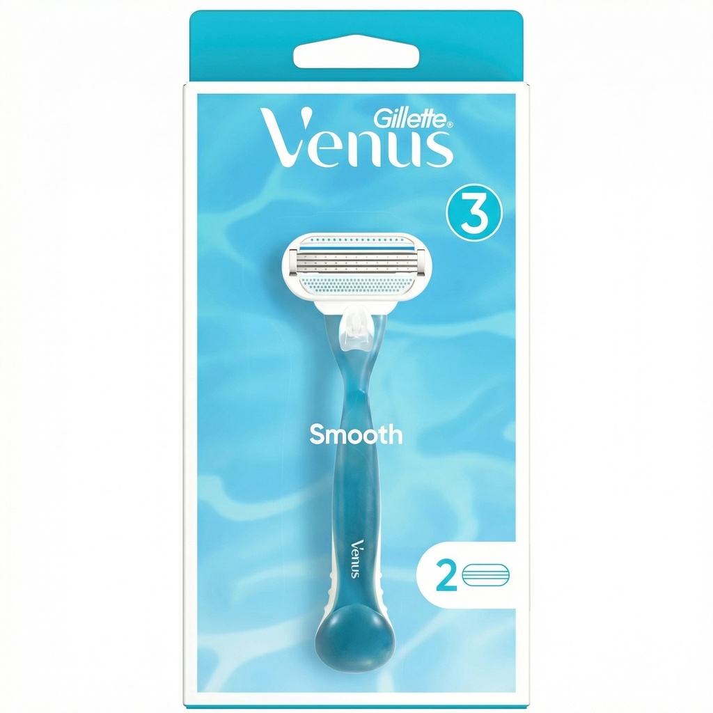 Gillette Venus Handle With 2 Blades Refills