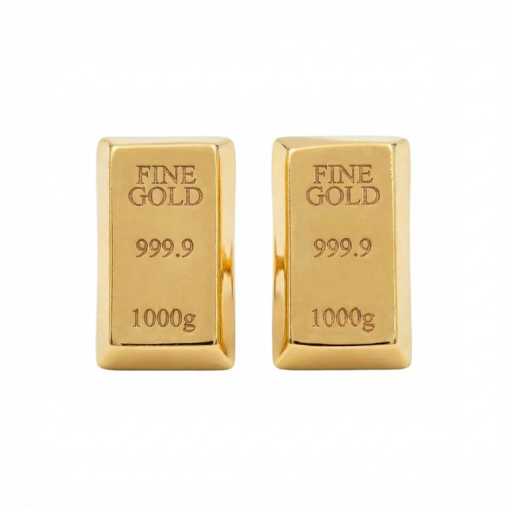 Gold Alloy Earrings
