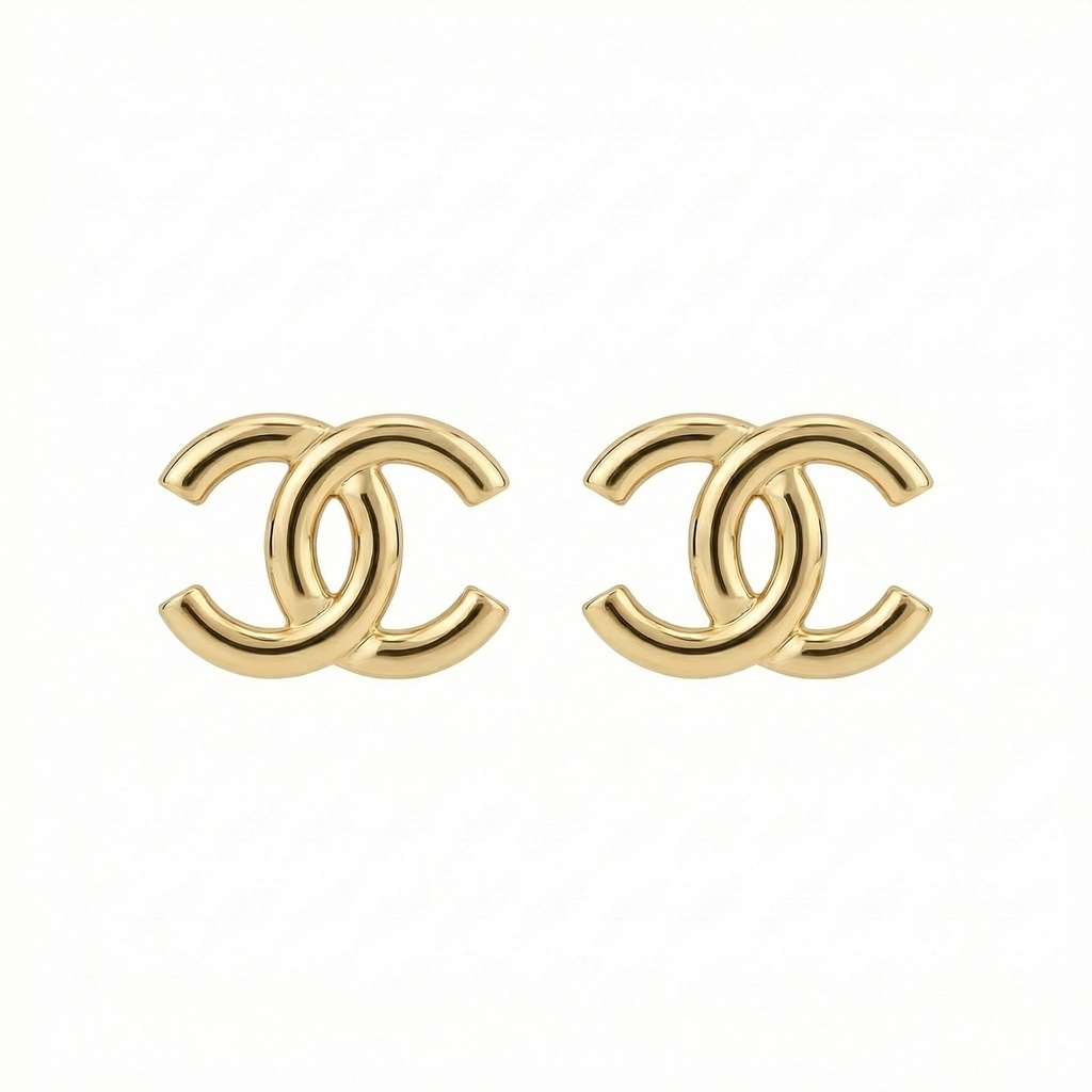 Chanel CC Logo Earrings