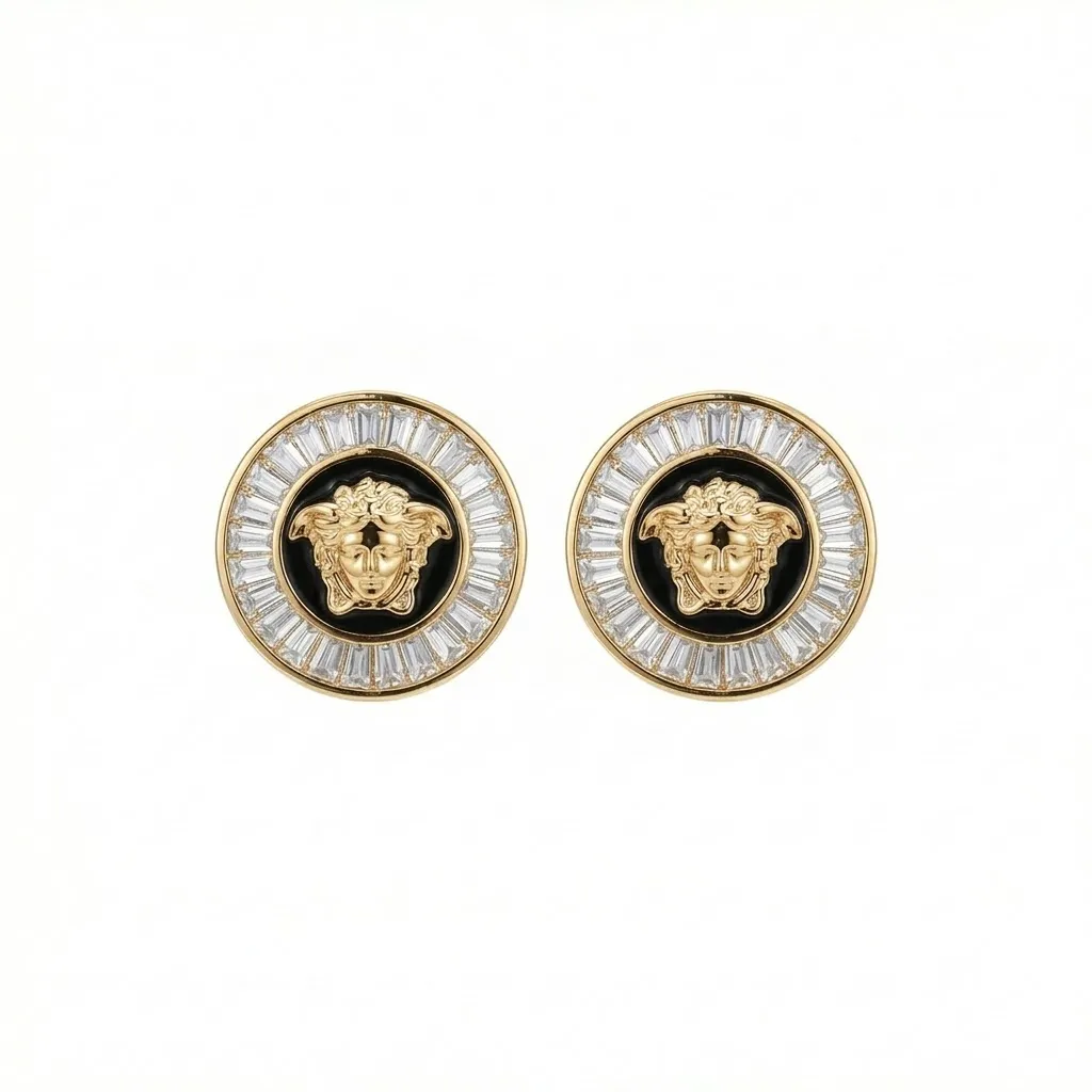 Versace Medusa Stud Earrings