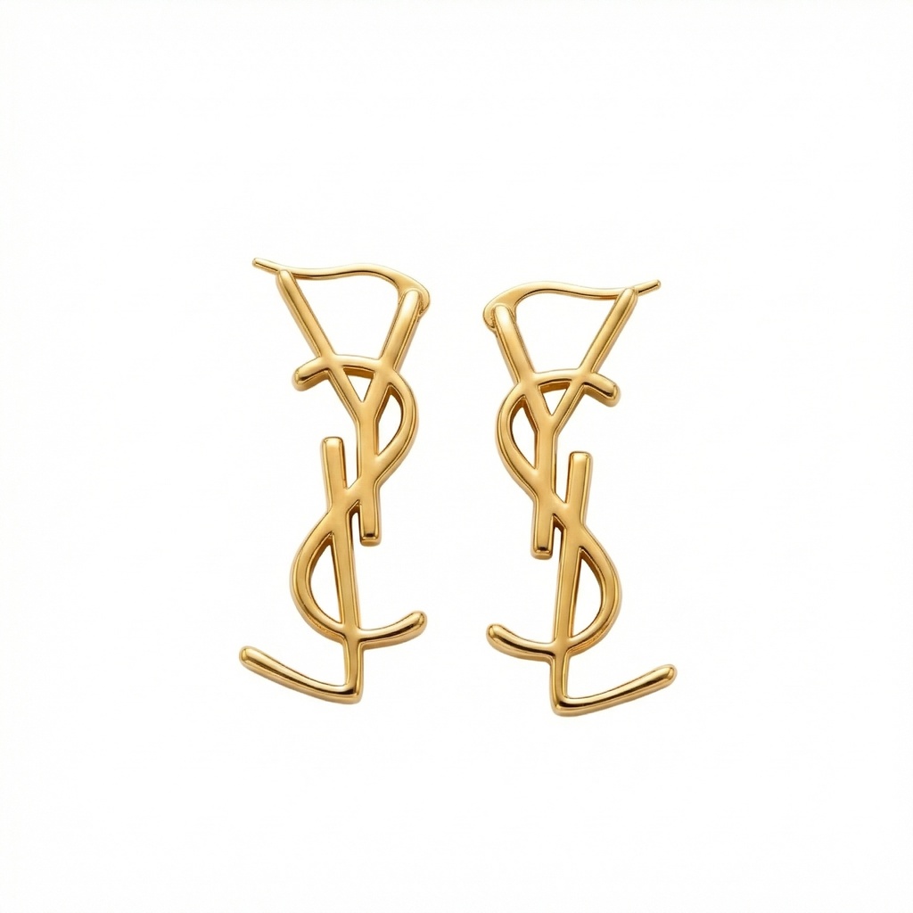 أقراط YSL الطويلة العمودية