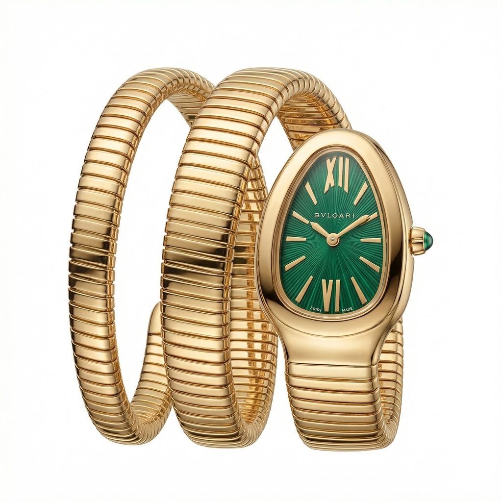 Bvlgari Serpenti Tubogas Double Spiral Gold Watch