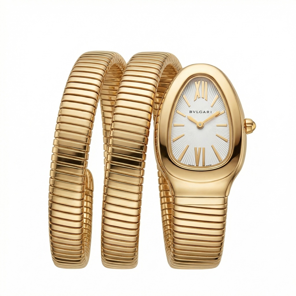 Bvlgari Serpenti Tubogas Double Spiral Gold Watch