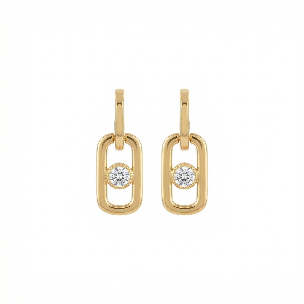 So Move Diamond Drop Earrings