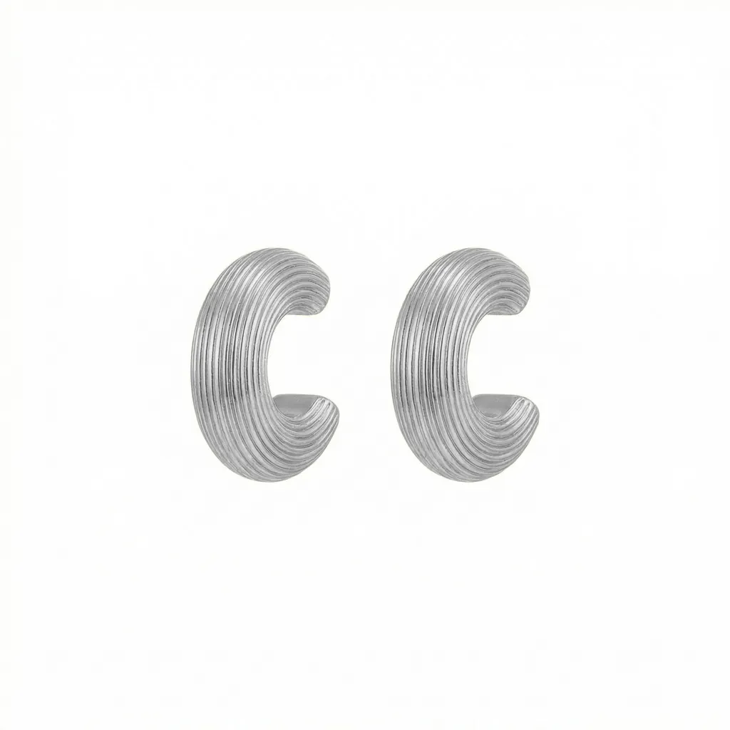 Missoma Round Ribbed Earrings