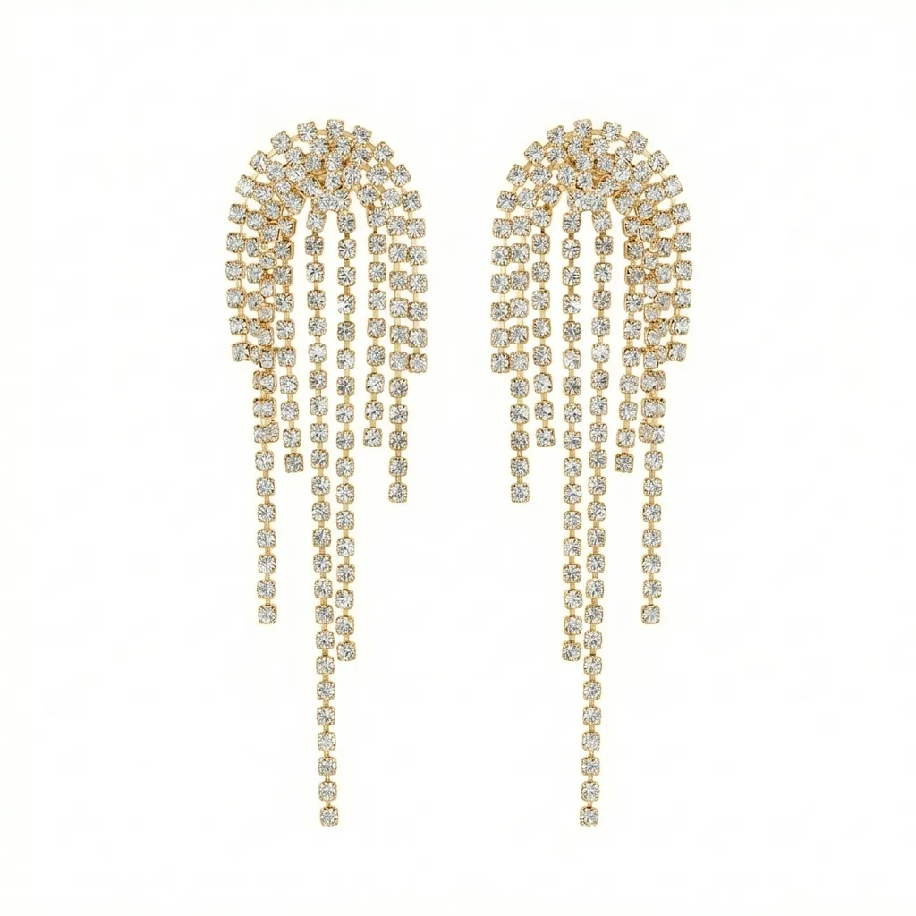 أقراط موزاييك الديفا المتلألئة