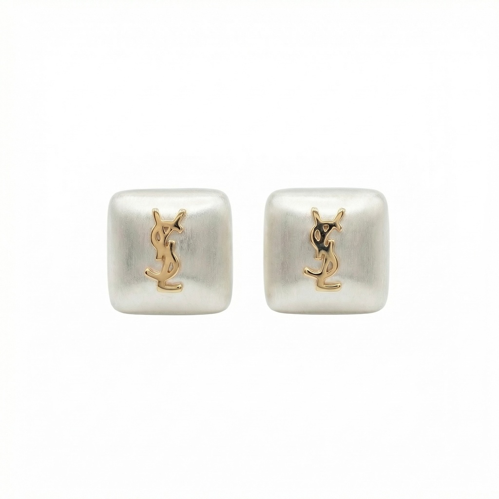 YSL Cassandre Square Earrings
