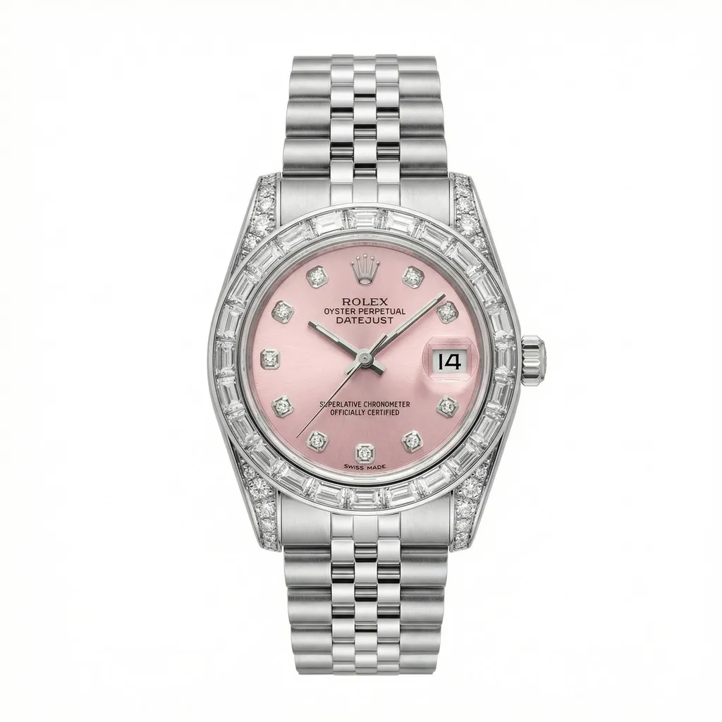Rolex Datejust Pink Dial Watch