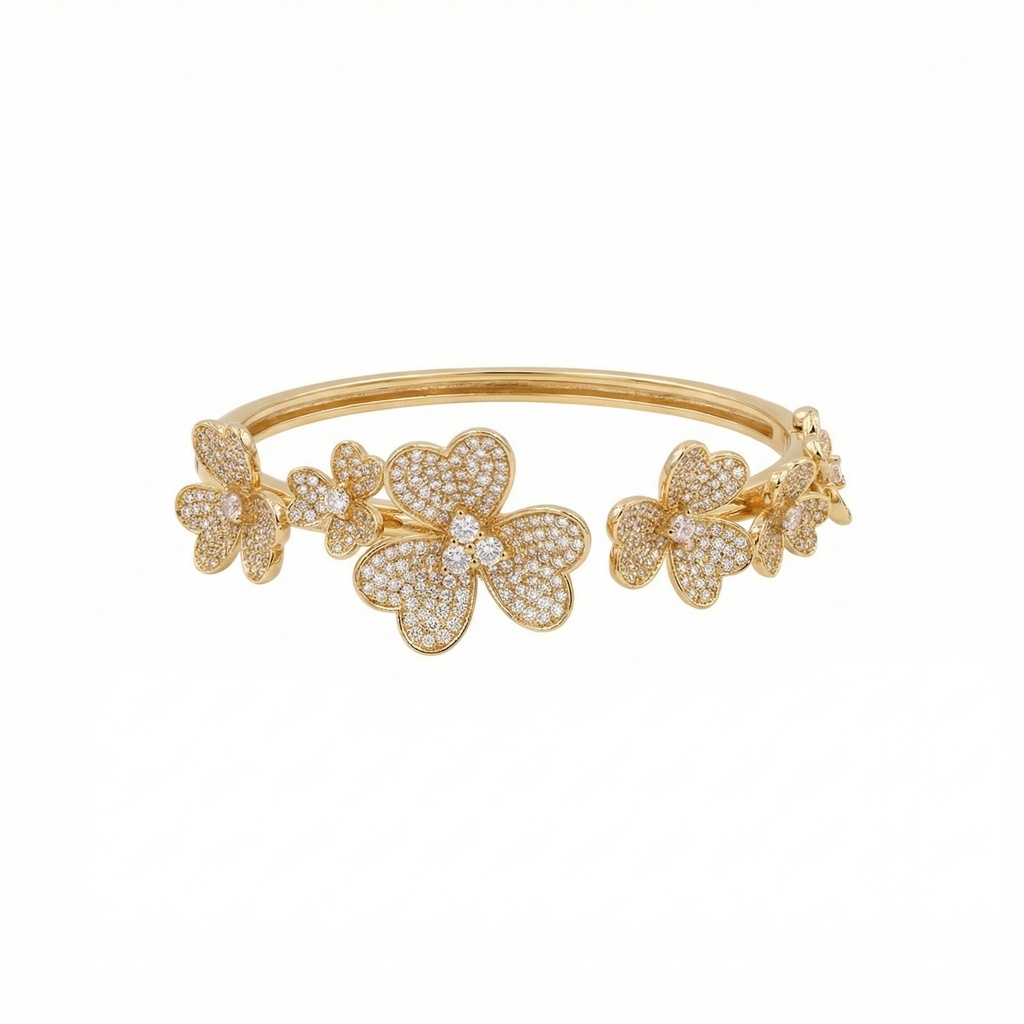 Van Cleef & Arpels Frivole Flowers Bangle