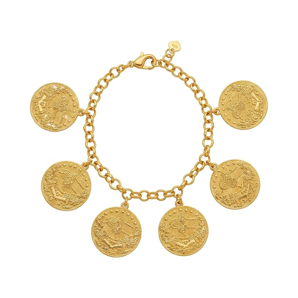 Coin Charm Bracelet
