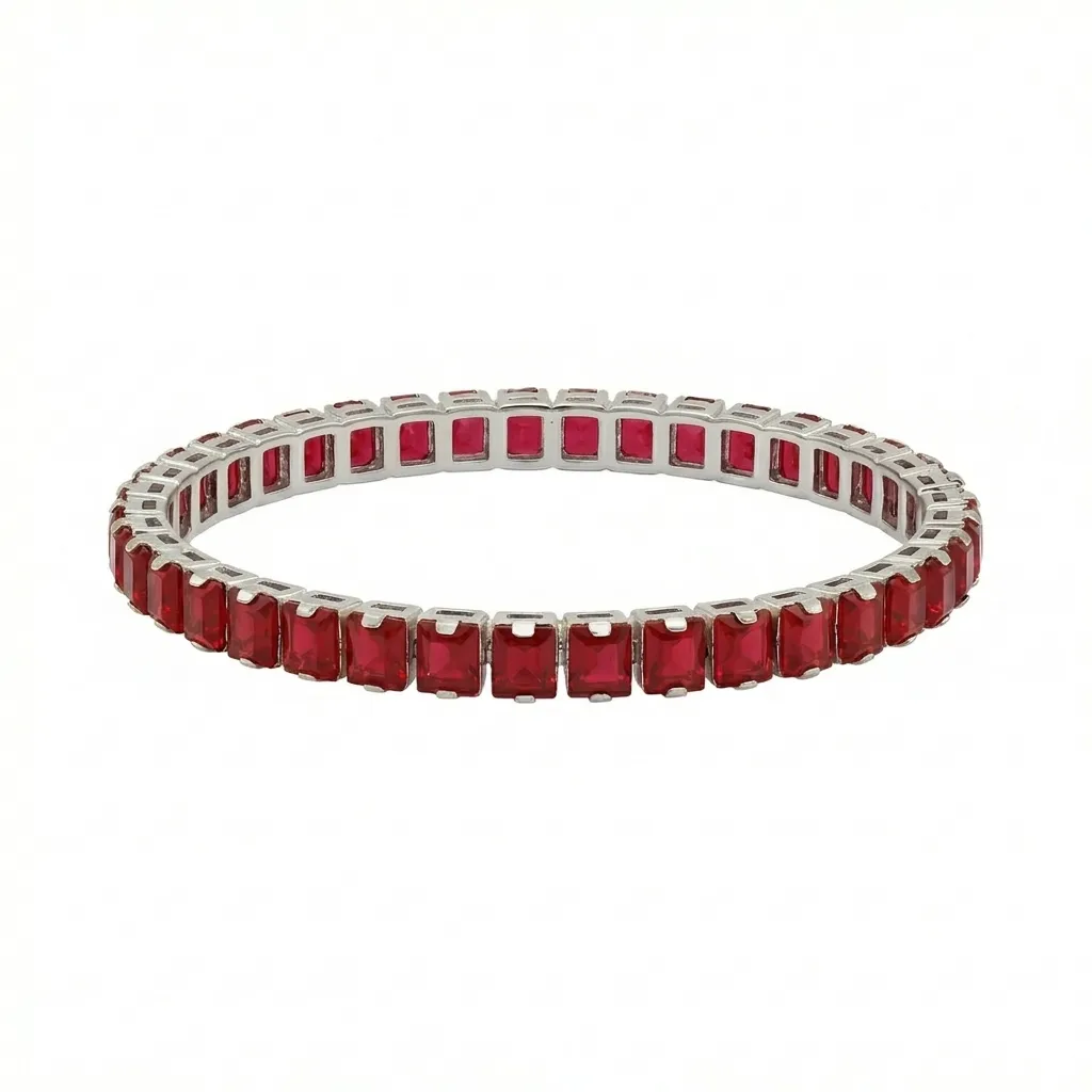 Emerald-Cut Eternity Tennis Bracelet