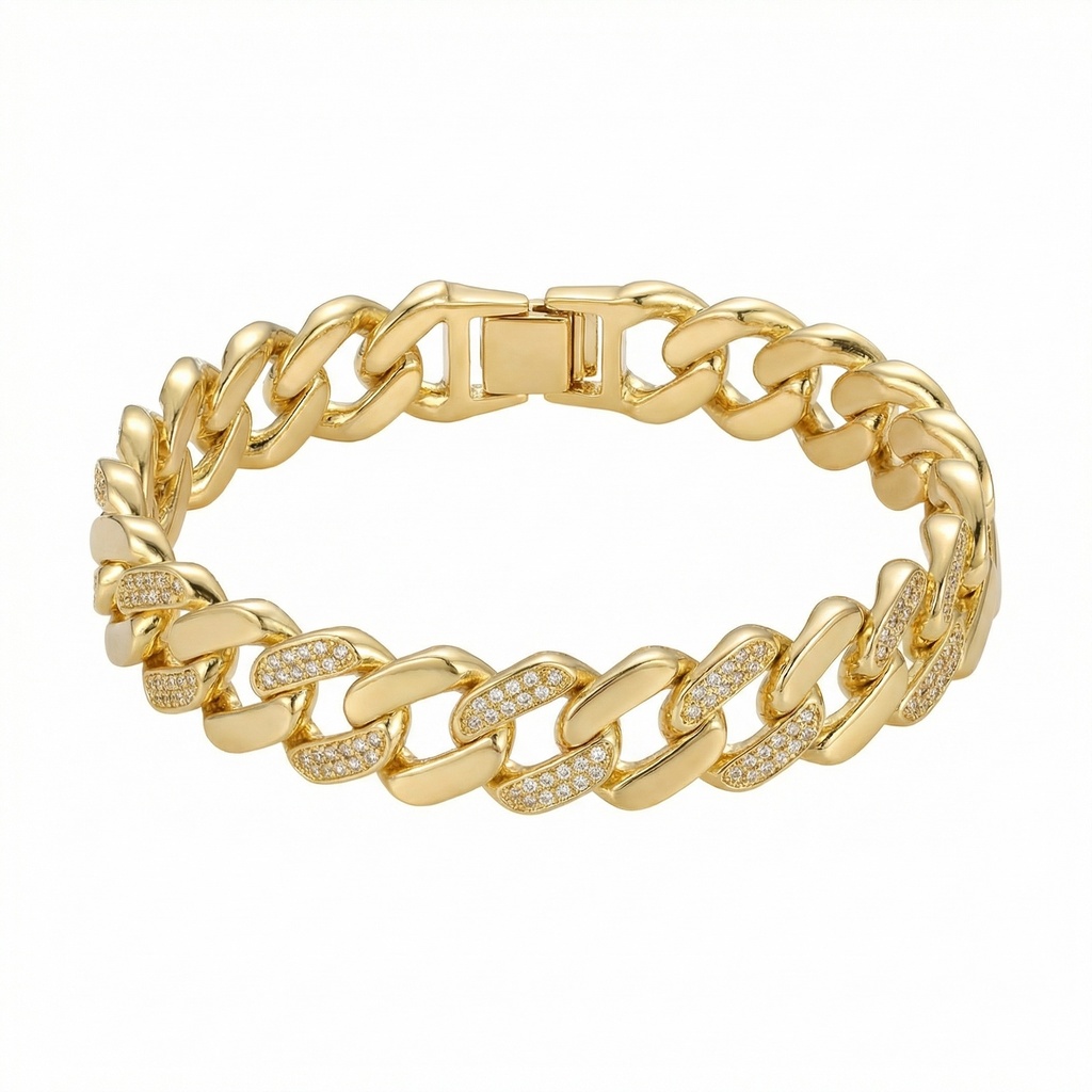 Diamond Pavé Cuban Link Bracelet