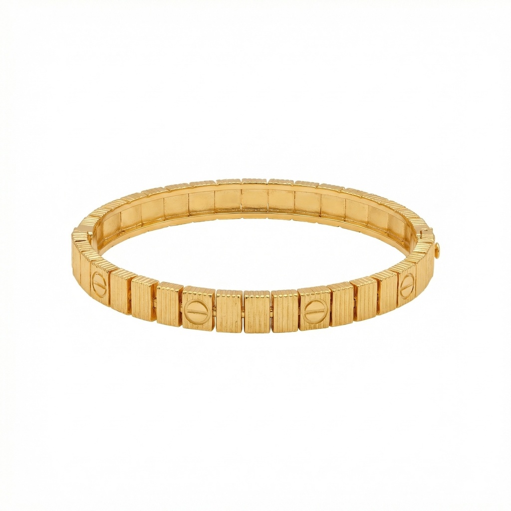 Cartier Love Ribbed Gold Bracelet