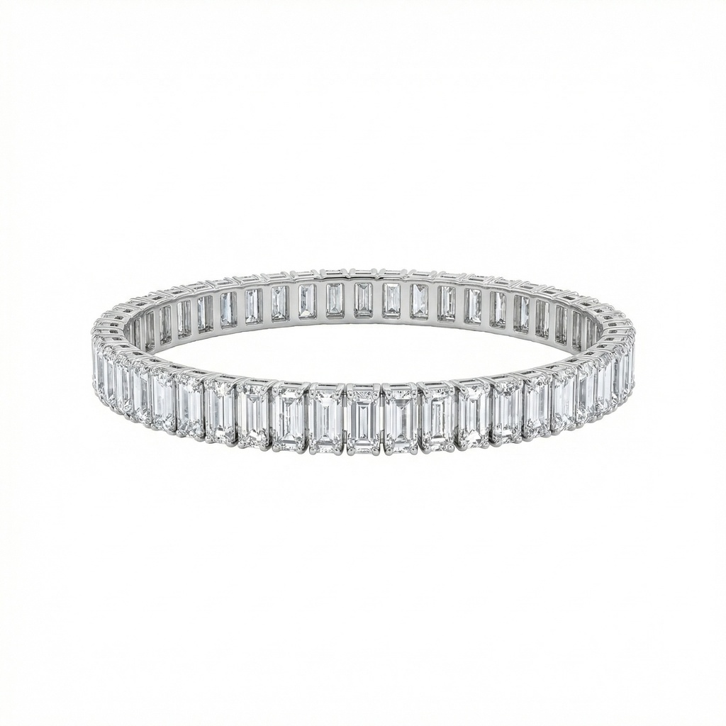 Full Baguette Eternity Bangle