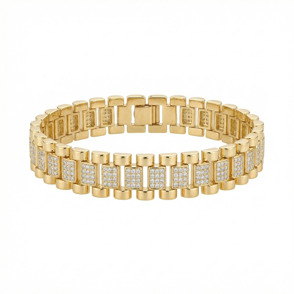 Pavé Watch Link Bracelet