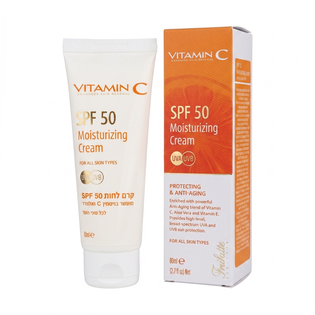 Frulatte-Vitamin C Moisturizing Cream with Sunscreen SPF 50