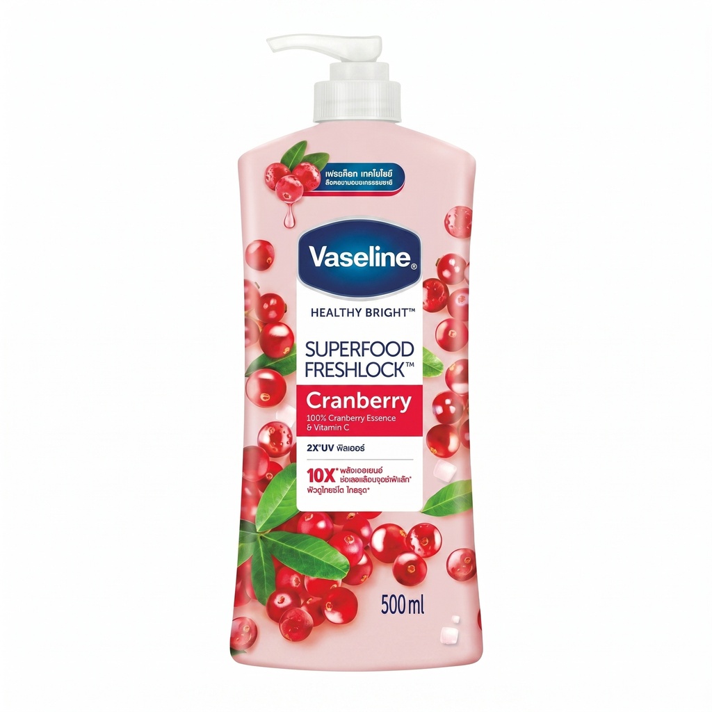 Vaseline Superfood Freshlock Body Lotion-Cranberry