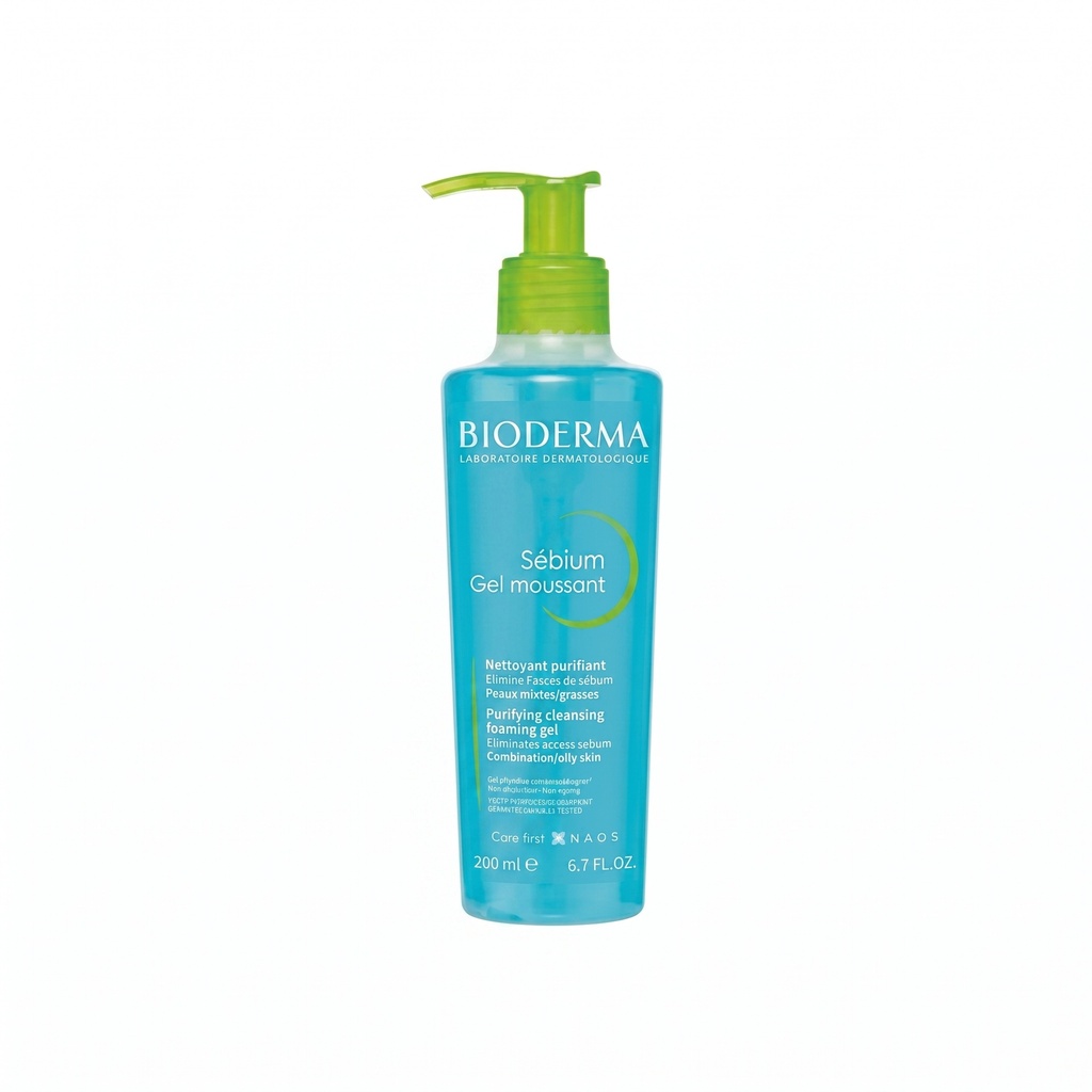 Bioderma Sébium Foaming Facial Cleanser for Combination and Oily Skin