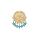 Tughra Coin Turquoise Ring