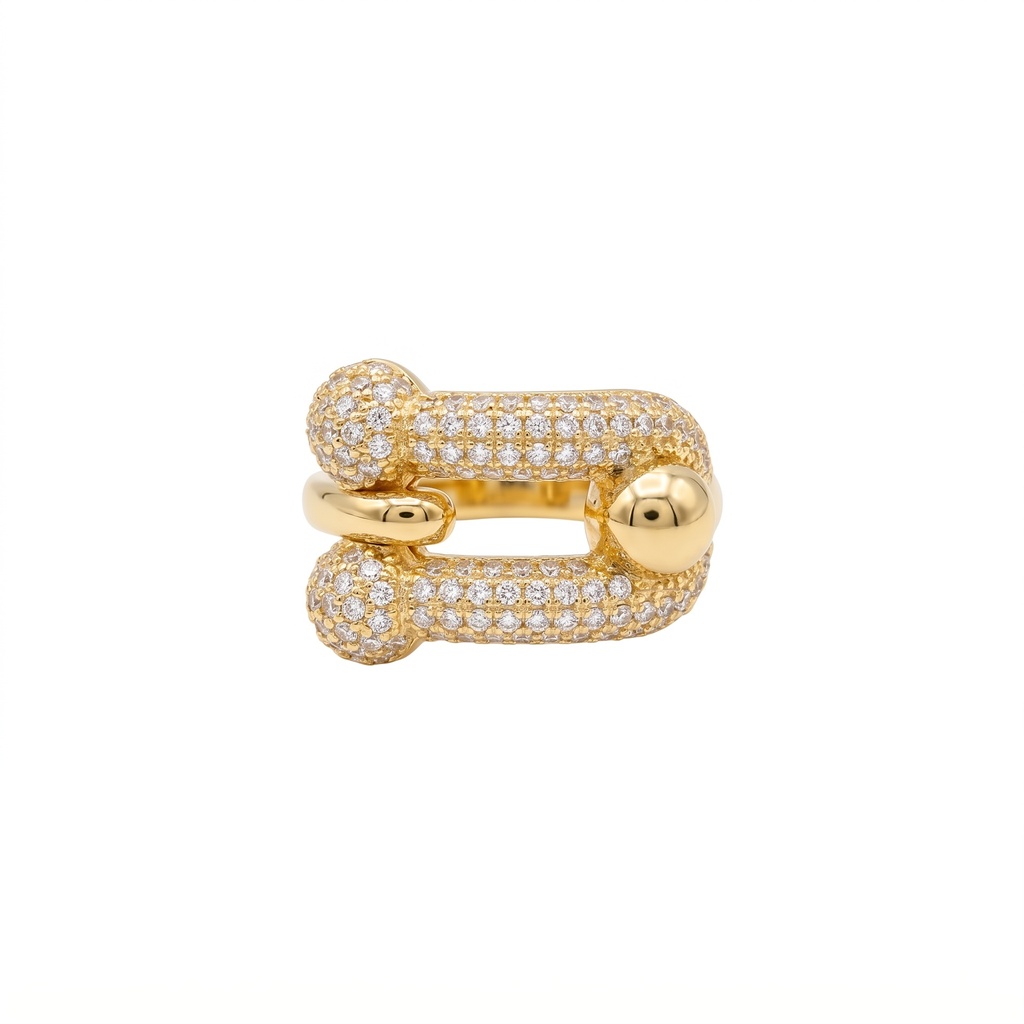 Tiffany HardWear Pavé Link Ring