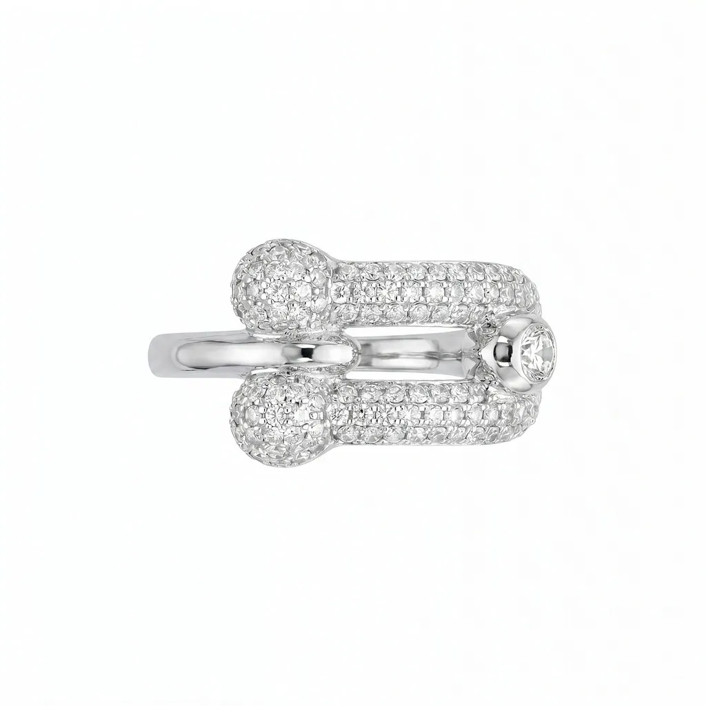 Tiffany HardWear Pavé Link Ring