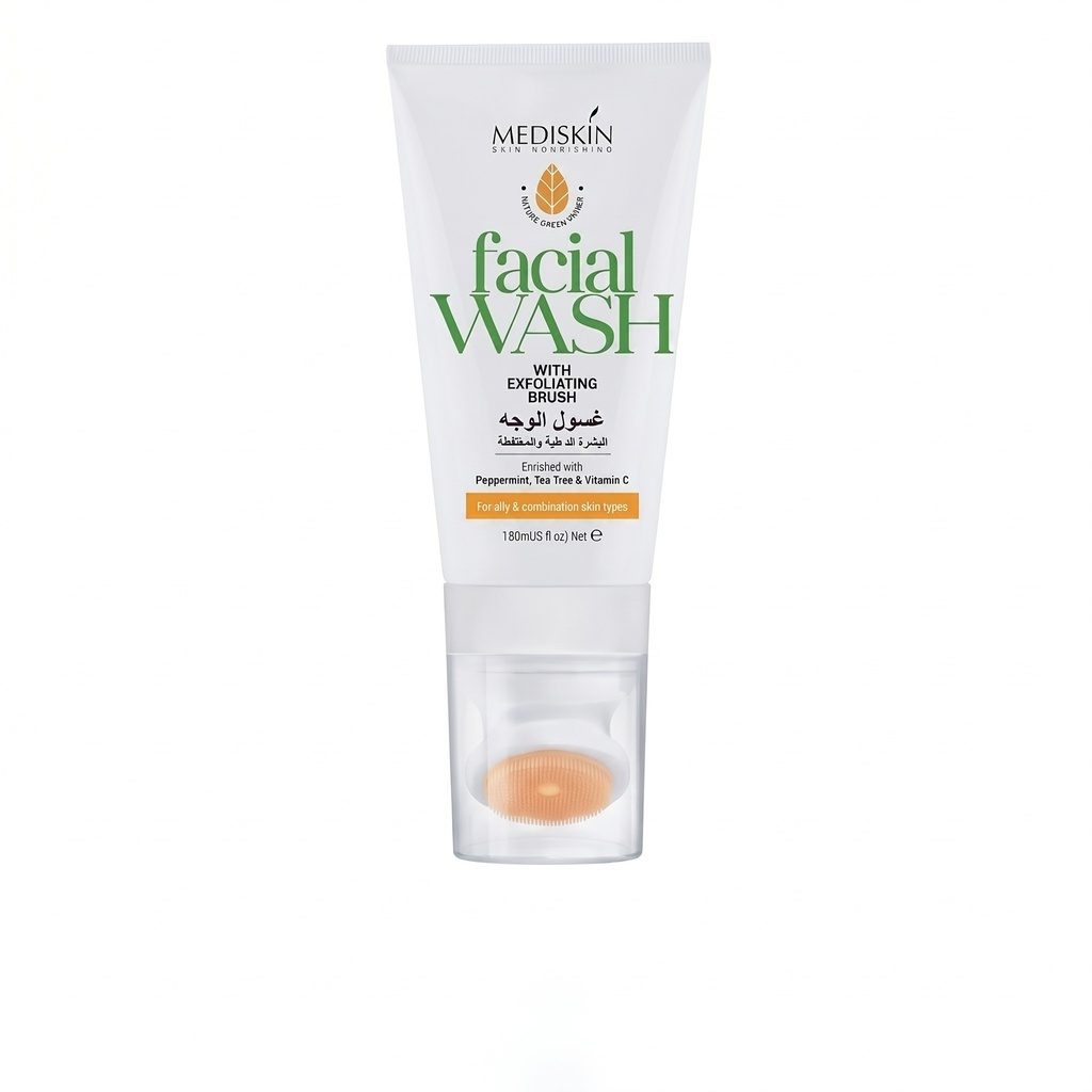 Mediskin Facial Wash With Exfoliating Brush