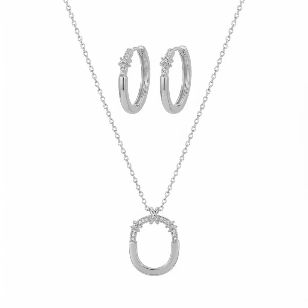 Aura Necklace With Earrings