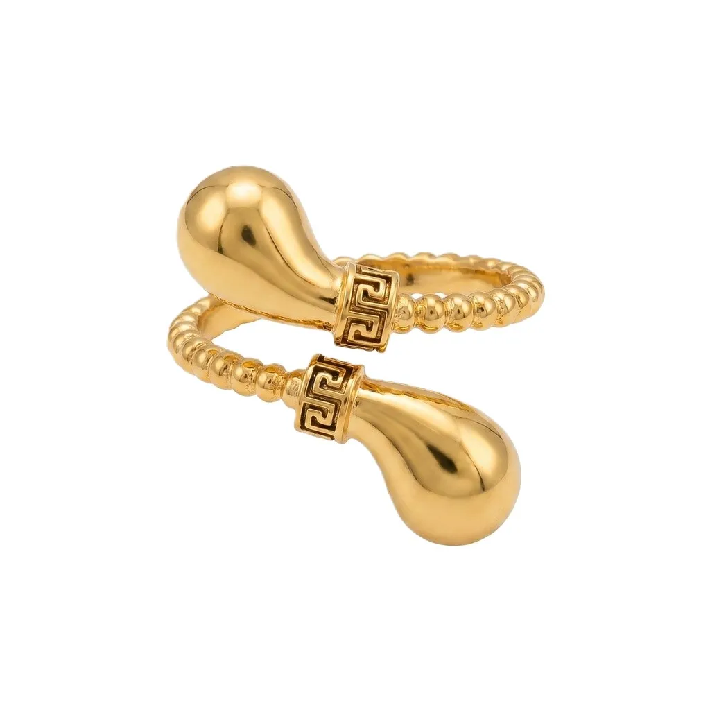 Nagham Fluid Double Loop Ring