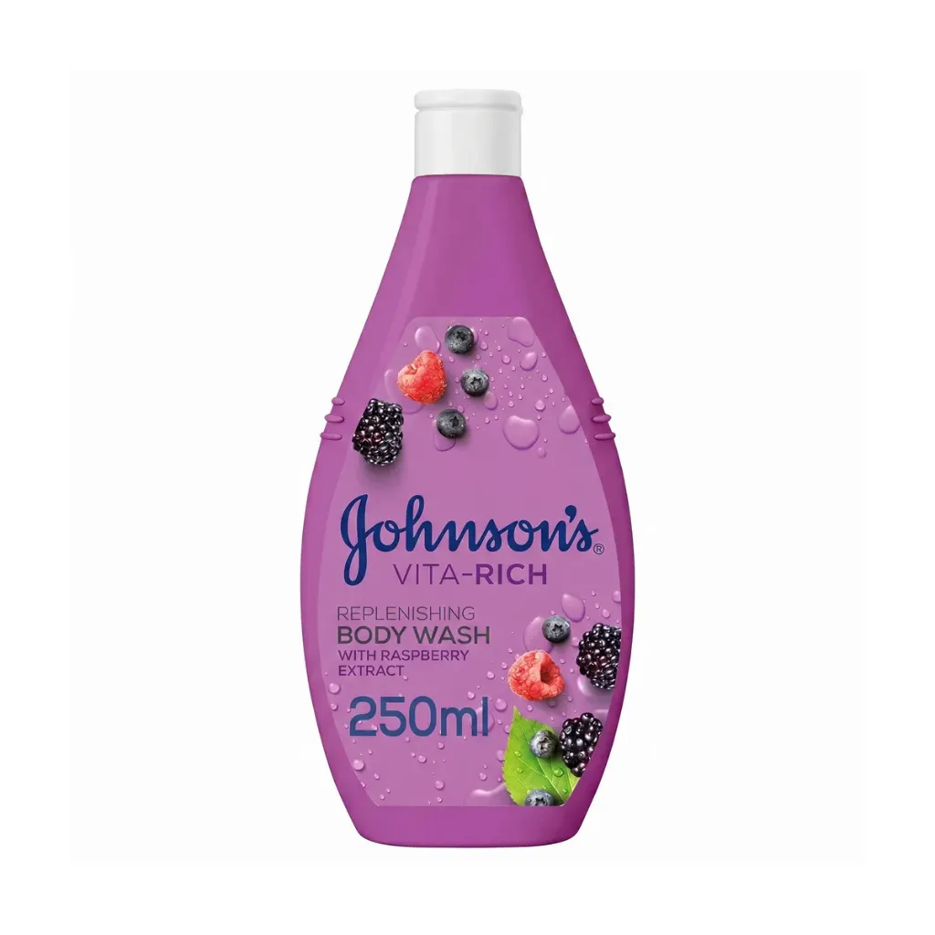 Johnson's Vita Rich Replenishing Body Wash With Raspberry Extract