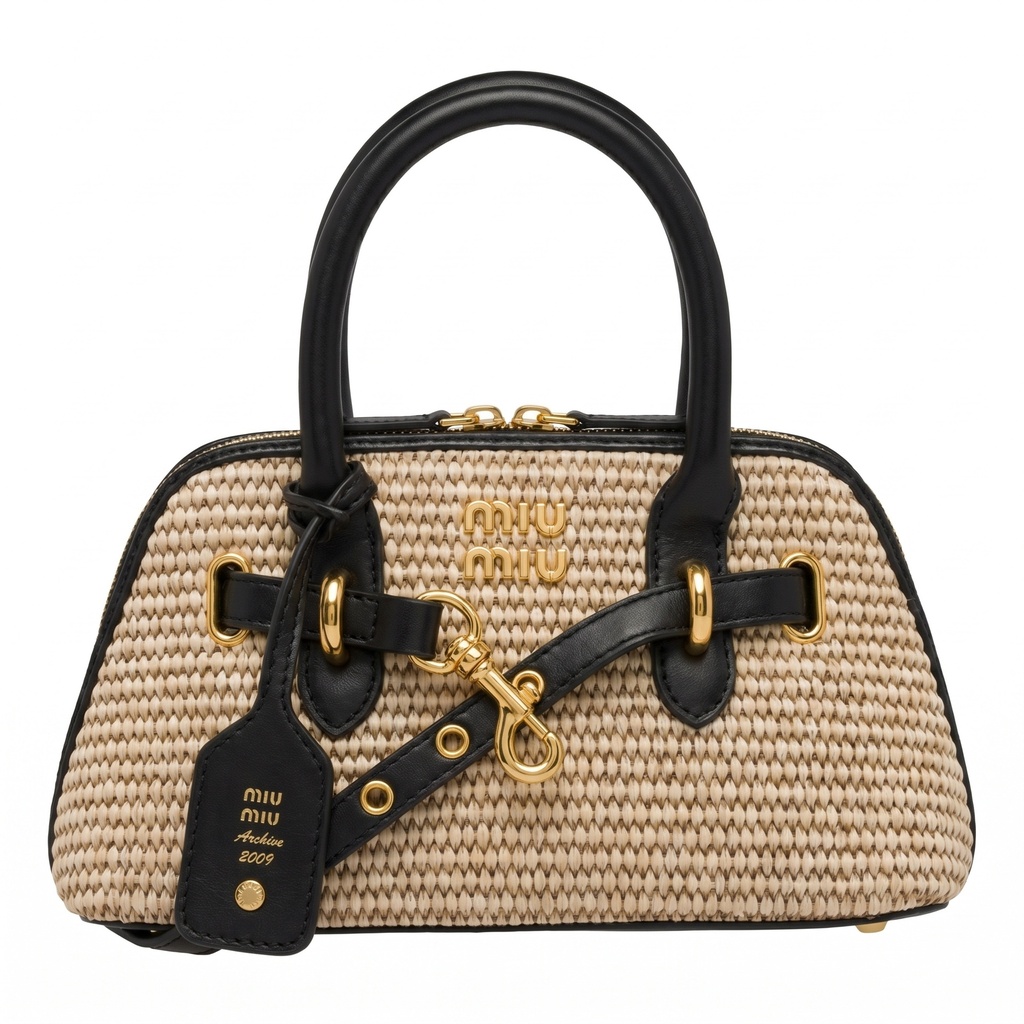Miu Miu Aventure Raffia Bag