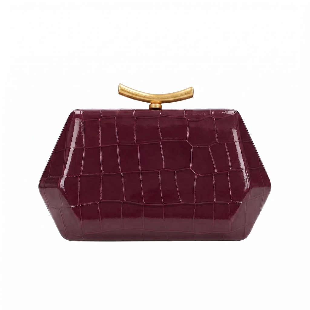 Burgundy Queen Clutch